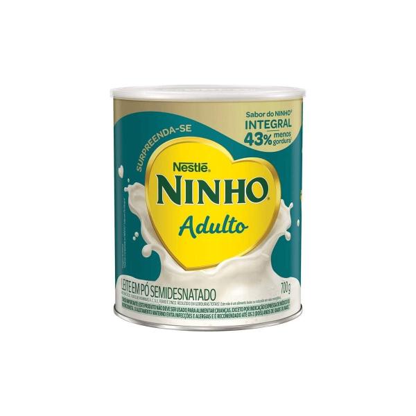 Leite Ninho Leite Em Pó Semidesnatado Adulto 700G Nestlé - Nestle Imagem de Leite Ninho Leite Em Pó Semidesnatado Adulto 700G Nestlé