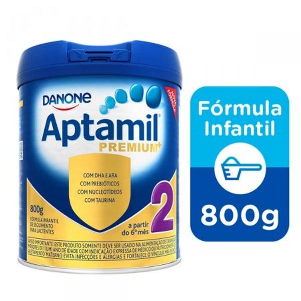 Leite pó Aptamil Premium 2 800g - Danone Imagem de Leite pó Aptamil Premium 2 800g