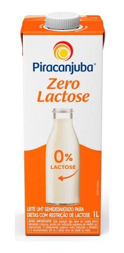 Imagem de Leite Semidesnatado Zero Lactose Piracanjuba 1l