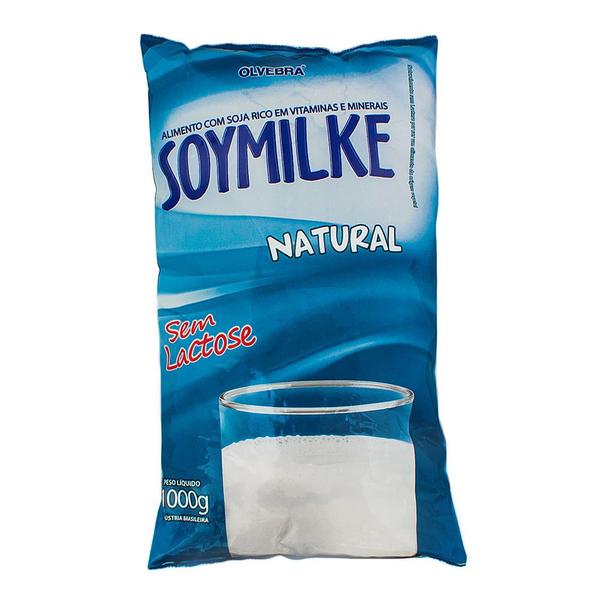 Leite Soymilke Sem Lactose em Pó Sabor Natural Pacote com 1kg Imagem de Leite Soymilke Sem Lactose em Pó Sabor Natural Pacote com 1kg