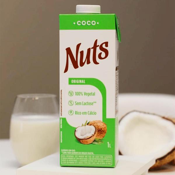 Imagem de Leite Vegetal Coco 1L Nuts - 12 Unidades