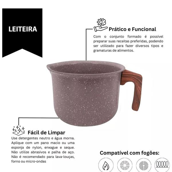 Imagem de Leiteira 14cm mármol cook alu ind"