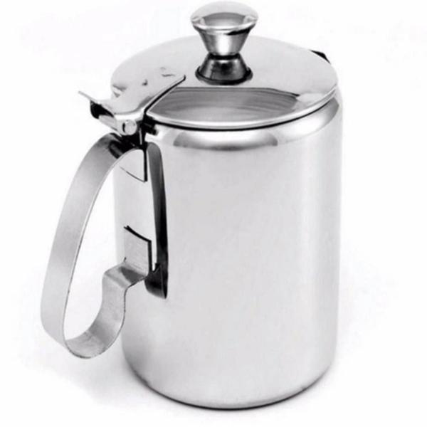 Imagem de Leiteira Bule Para Café Chá Leite De Aço Inox 600 Ml