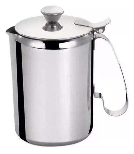 Imagem de Leiteira Bule Para Café Chá Leite em Aço Inox 750ml