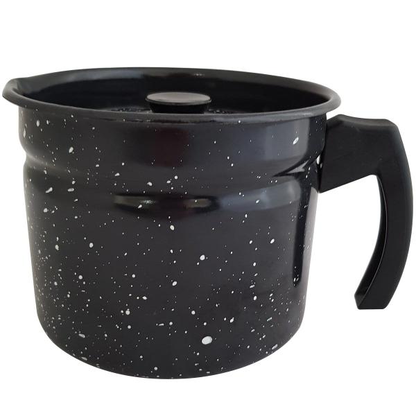 Imagem de Leiteira Caneca Esmaltada Jarra Para Leite Granitada 1,6l