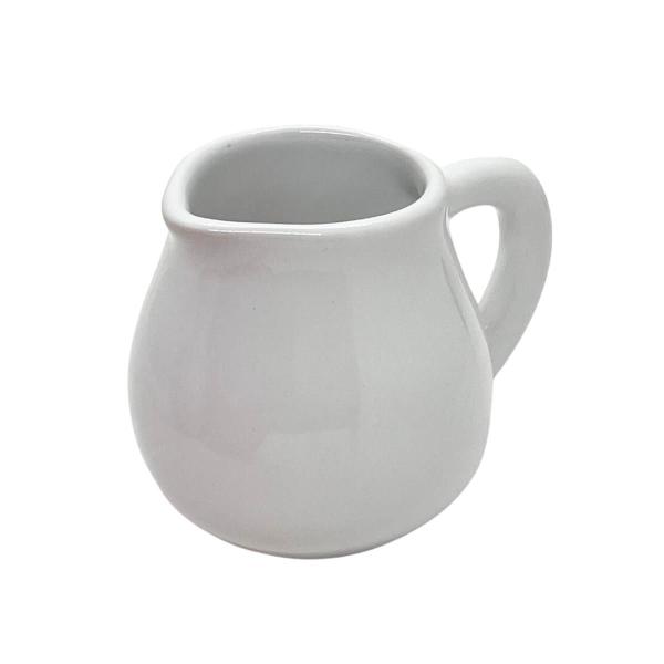 Imagem de Leiteira Cremeira Molheira Mini 7,5cm em Porcelana Lisa