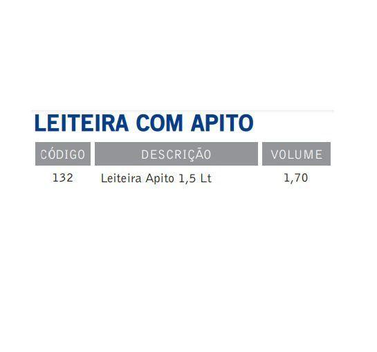 Imagem de Leiteira de apito 2,0 litros não derrama e emite sinal sonoro