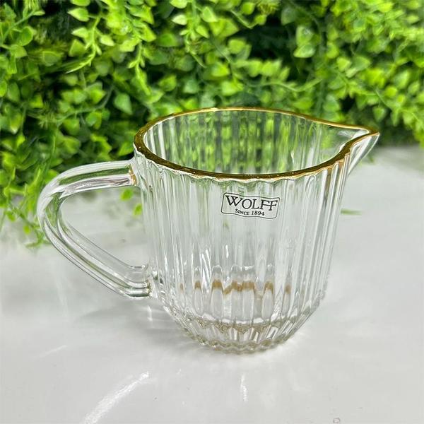 Leiteira de cristal com fio de ouro Imperatriz Wolff 220 ml Imagem de Leiteira de cristal com fio de ouro Imperatriz Wolff 220 ml