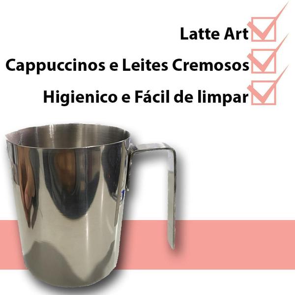 Imagem de Leiteira Inox Barista Pitcher Café Cappuccino 682Ml