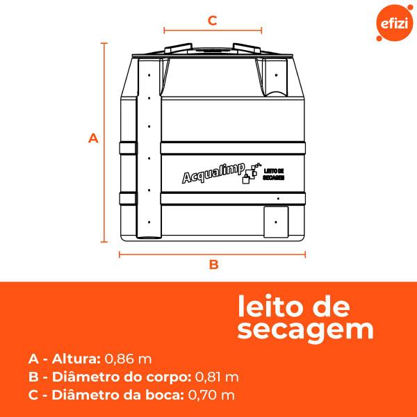 Leito de Secagem para Biodigestor Acqualimp Imagem de Leito de Secagem para Biodigestor Acqualimp