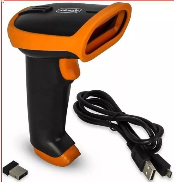 Imagem de Leitor Codigo De Barras Usb Sem Fio Knup Kp1018 Scanner