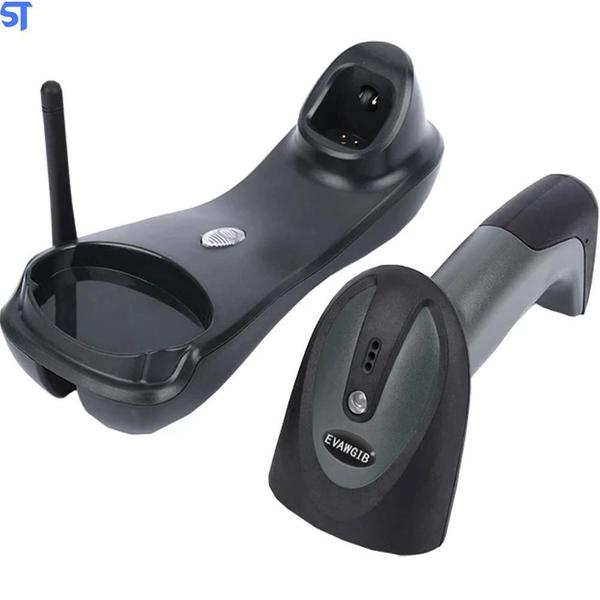 Imagem de Leitor Código De Barras Wireless Usb Evawgib Ev-2503S Preto