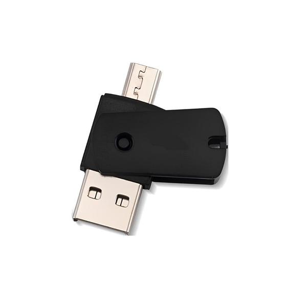 Imagem de Leitor De Cartão 3 Em 1 Card Reader 4Gb Usb 3.0 Micro Usb