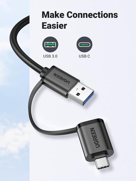 Imagem de Leitor de cartão de memória UGREEN SD USB C USB 3.0 4 slots 2TB