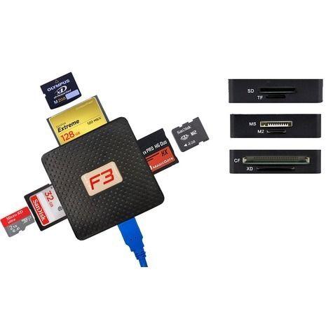 Imagem de Leitor De Cartão De Memória Usb 3.0  MSd SD CF Compact Flash