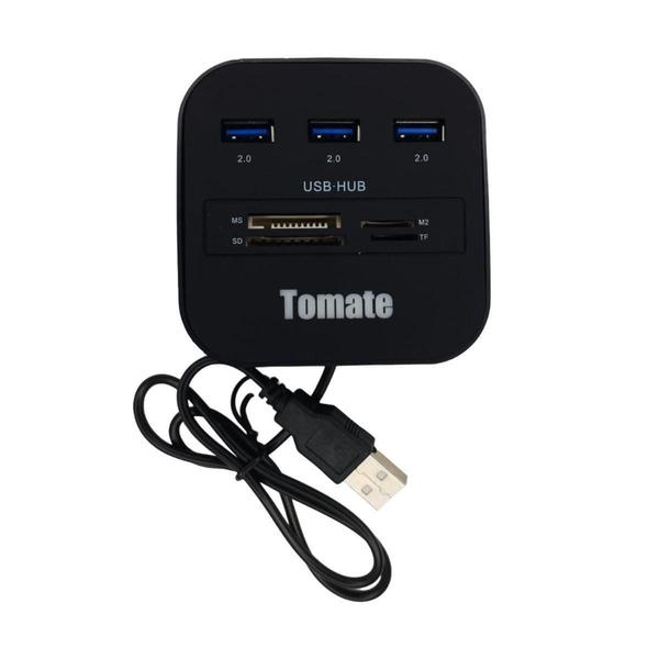 Imagem de Leitor de cartão e HUB Usb 2.0 - Tomate