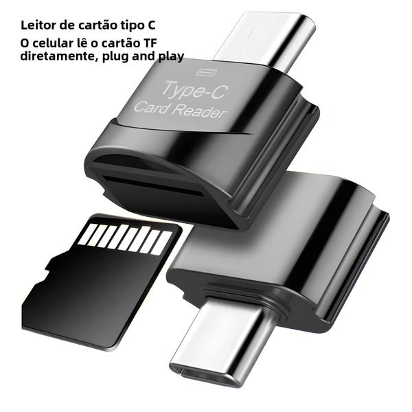 Imagem de Leitor de Cartão Micro SD/TF USB 3.1 Tipo C - Alta Velocidade para Apple e Samsung