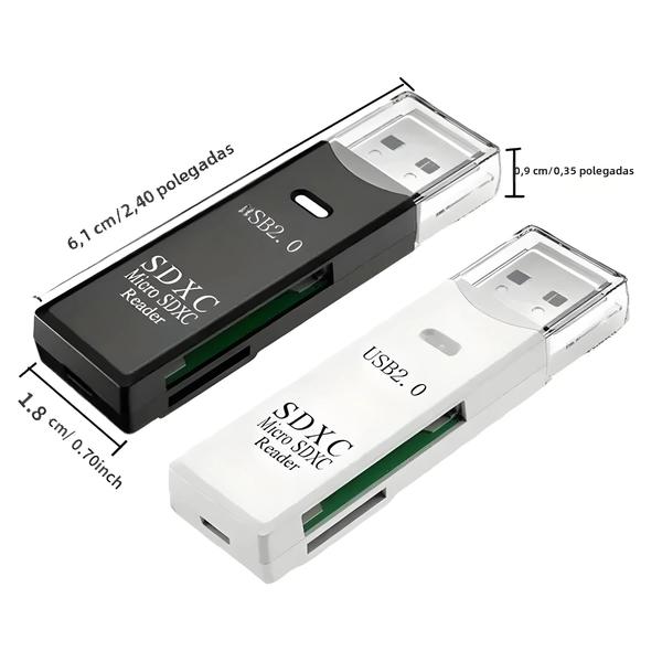 Imagem de Leitor de Cartão Micro SD USB 3.0/2.0 - Alta Velocidade para Câmera