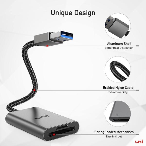 Imagem de Leitor de cartão SD uni adaptador USB 3.0 para Micro SD de alta velocidade