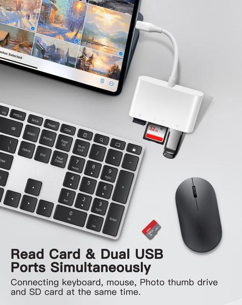 Imagem de Leitor de cartão SD USB C WNXSLOAD para Mac/MacBook/iPad/iPhone