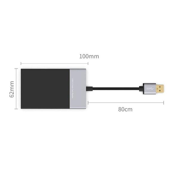 Imagem de Leitor de cartões USB 3.0 6 em 1 CF XQD TF Leitores de cartões de memória