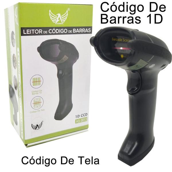 Imagem de Leitor De Código De Barras Boleto Com Cabo Usb As-2013