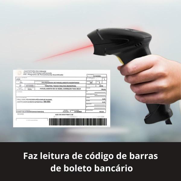 Imagem de Leitor De Código De Barras Boleto e Produtos Alta Velocidade em Decodificar