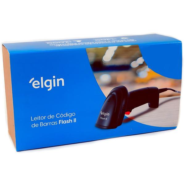 Imagem de Leitor de Codigo de Barras Flash II Elgin USB Preto - 46FLASH2CK00