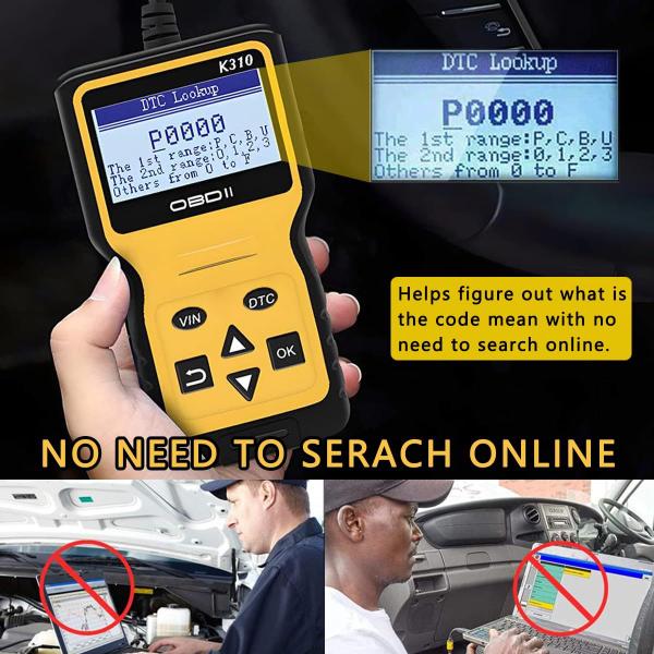 Imagem de Leitor de código de carro OBD2 Scanner ArTea K310 para todos os veículos