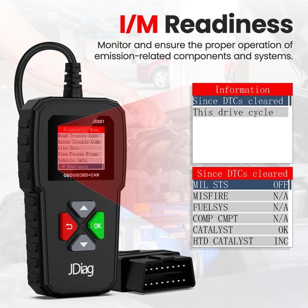 Imagem de Leitor de código de scanner OBD2 JDIAG Professional para todos os carros