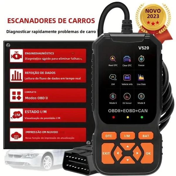 Imagem de Leitor de Código OBD2 Profissional - Scanner Automotivo com Diagnóstico em Tempo Real