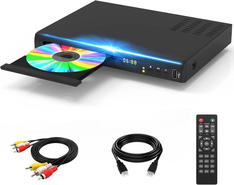 Imagem de Leitor de discos Blu-ray Tojock 1080P Home Theater com HDMI/AV