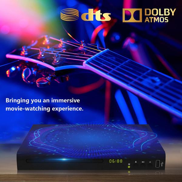 Imagem de Leitor de DVD Blu-ray Tojock 1080P Home Theater com HDMI/AV