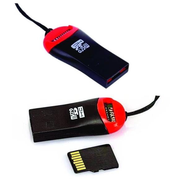 Imagem de Leitor Gravador Adaptador Usb Cartão De Memória Sd Micro Sd