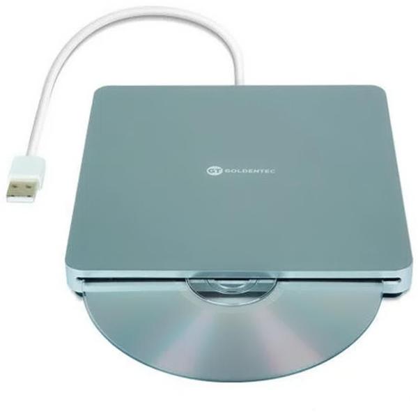 Imagem de Leitor Gravador Cd/Dvd Externo Portátil Usb Slot Goldentec