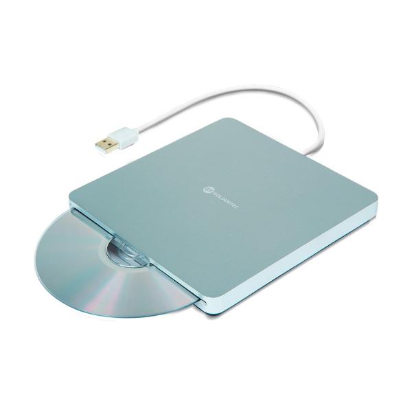 Imagem de Leitor Gravador de CD/DVD Externo Portátil Slim USB  Goldentec