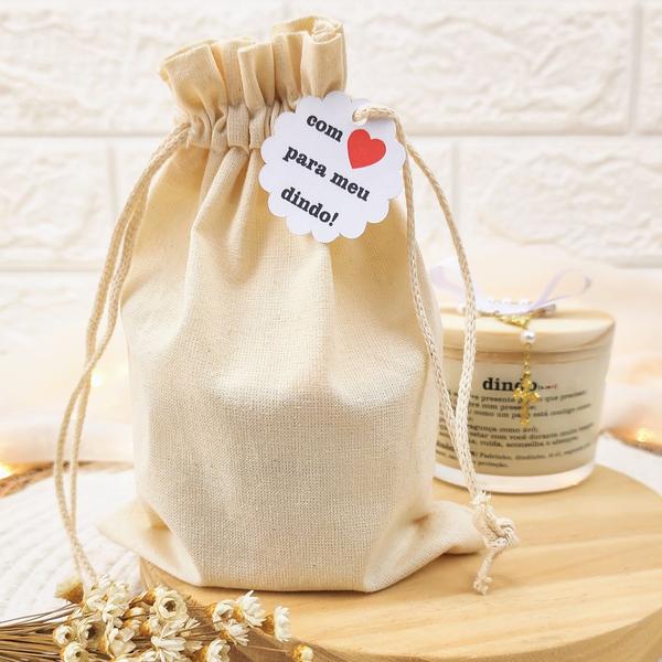 Imagem de lembrança batizado padrinhos VELA AROMATICA 100G SAC ALGO TL