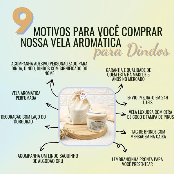 Imagem de Lembrancinha de batizado para padrinhos vela aromática 100g saco algodão