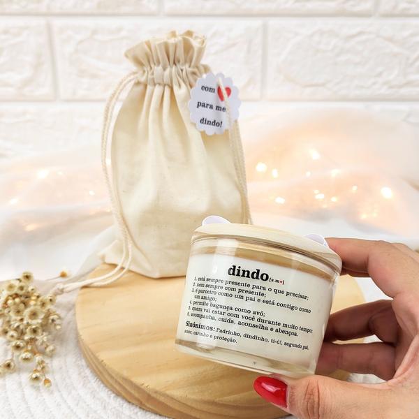 Imagem de lembrancinha dindo e dinda VELA AROMATICA 100G SAC ALGODÃO L