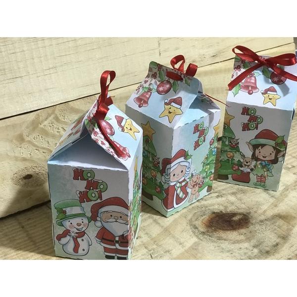 Imagem de Lembrancinhas 40 Milk Natal  Caixinha Mini Panetone Presente