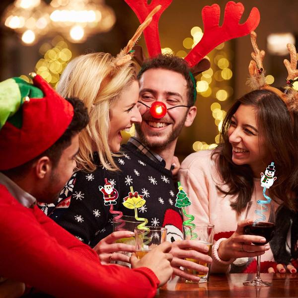 Imagem de Lembrancinhas de Natal: canudos uoyoi com pincéis de limpeza