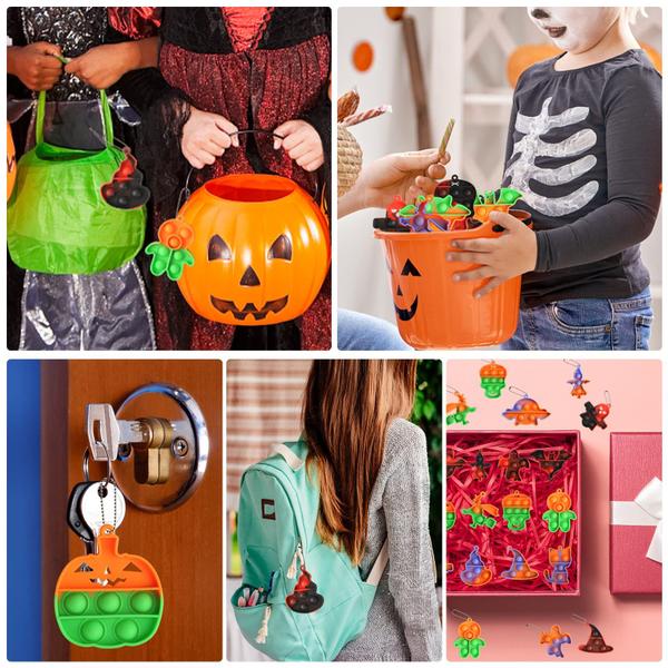 Imagem de Lembrancinhas para festas de Halloween UDOGI Halloween Mini Pop Keychain x36