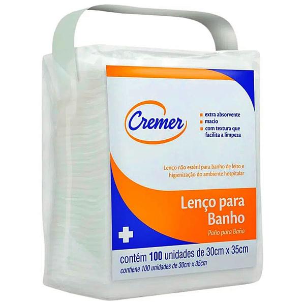 Imagem de Lenço para Banho e Higiene Cremer - 100 unidades