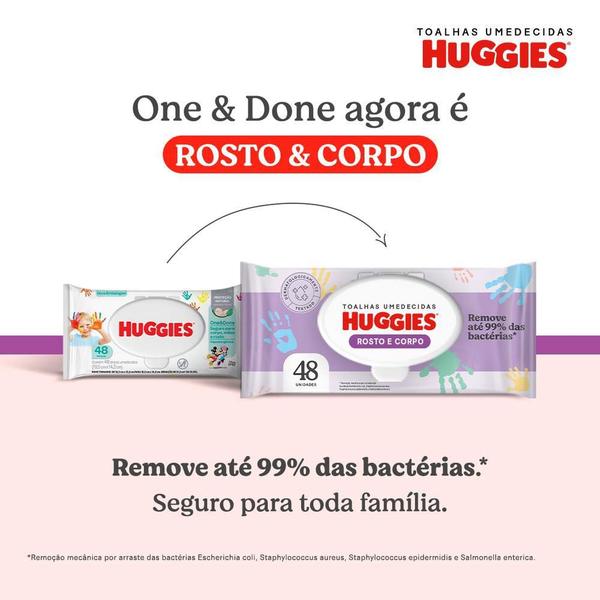 Imagem de Lenço umedecido huggies one & done com 48 unidades