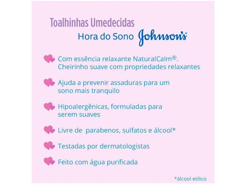 Imagem de Lenço Umedecido Johnsons Baby Hora do Sono - 96 Unidades