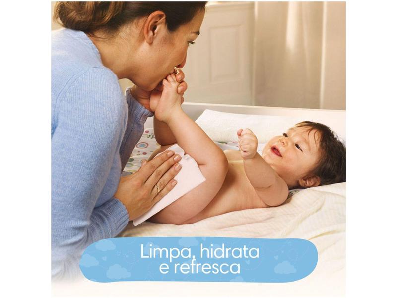 Imagem de Lenço Umedecido Pampers Cuidado de Bebê 4 Pacotes com 48 Unidades Cada