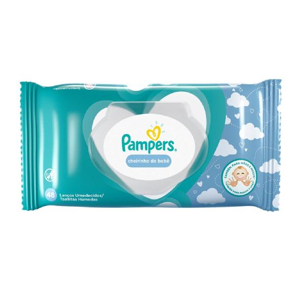 Imagem de Lenço Umedecido Pampers Lavanda com 48 Unidades