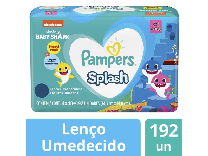 Imagem de Lenço Umedecido Pampers Splash - 192 Unidades