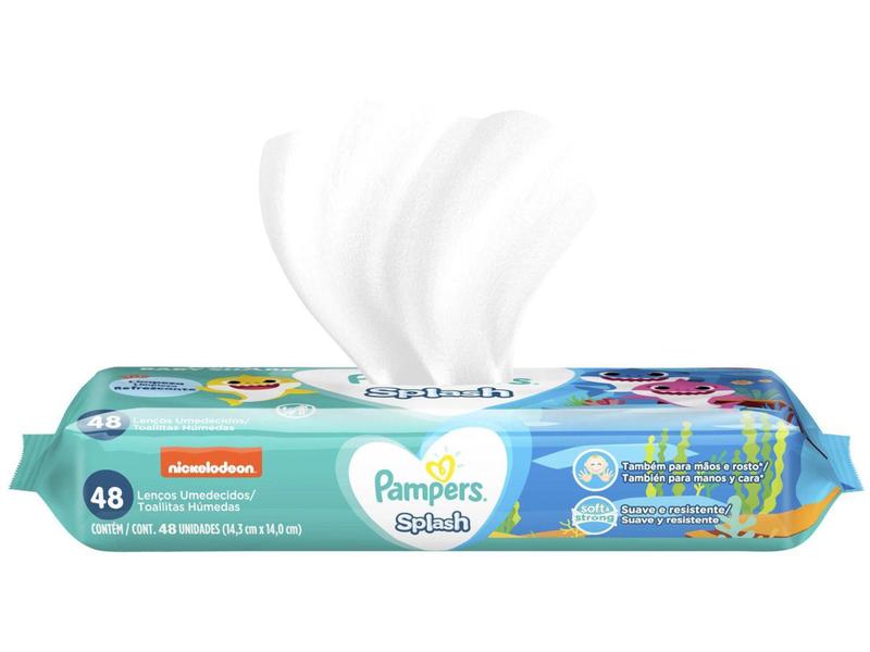 Imagem de Lenço Umedecido Pampers Splash - 48 Unidades