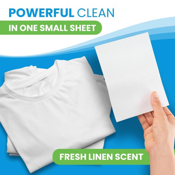 Imagem de Lençóis de detergente para roupa Clean Elements 100 Loads Fresh Linen